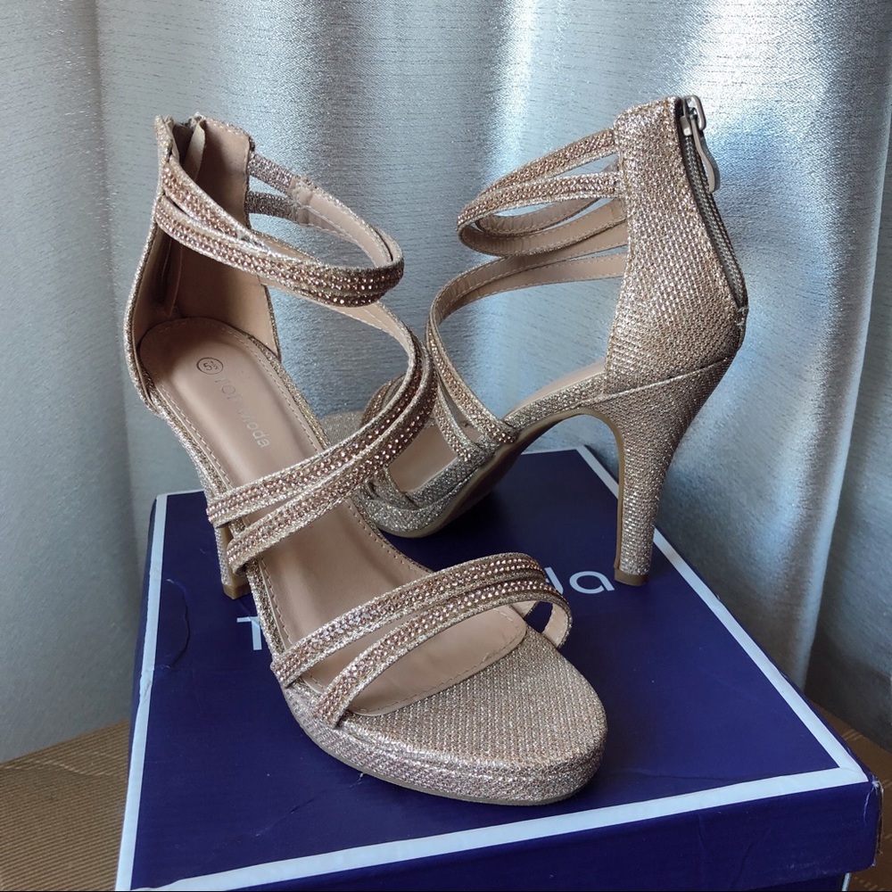 Top Moda Dressy/Formal Open Toe Heels